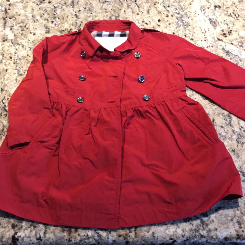 Burberry little girls raincoat 2y